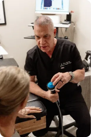 Dr. Ron Federico treating a patient