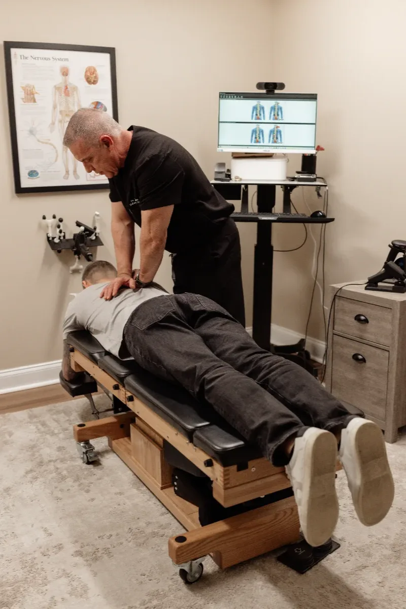 Dr. Ron performing an adjustment