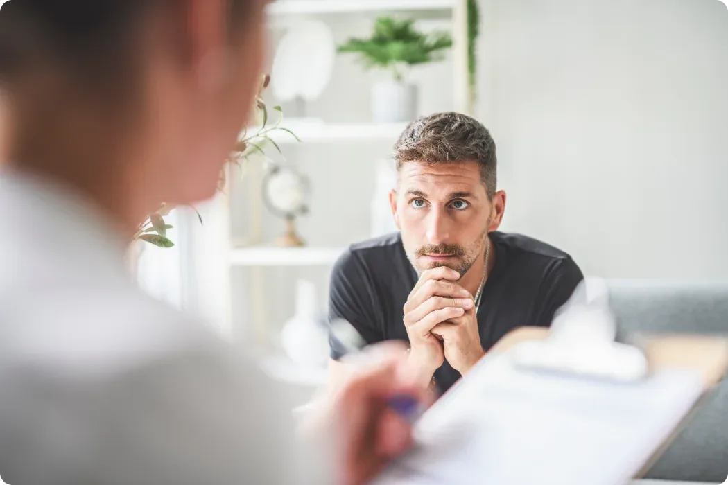 Provider discussing a care plan with a patient