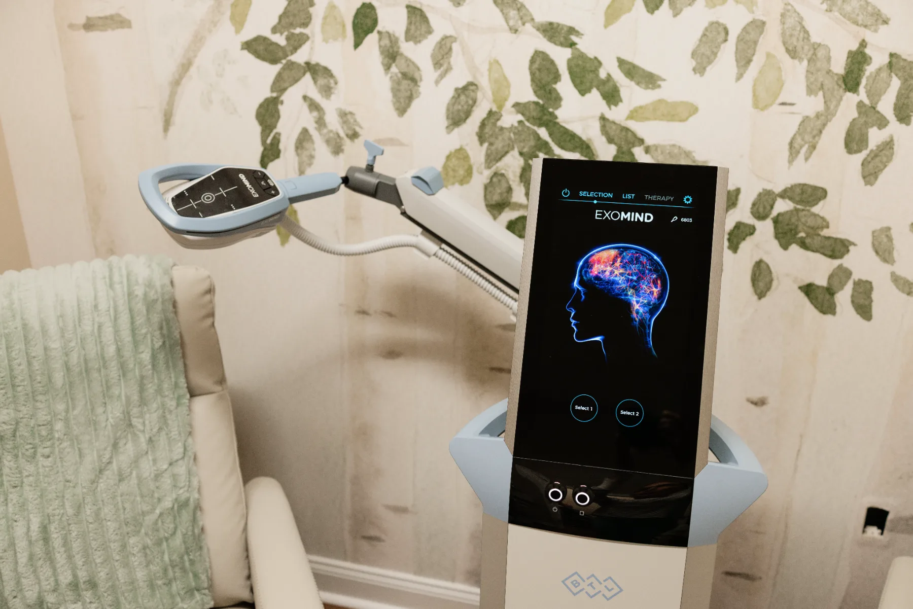 Exomind treatment room with a patient seated